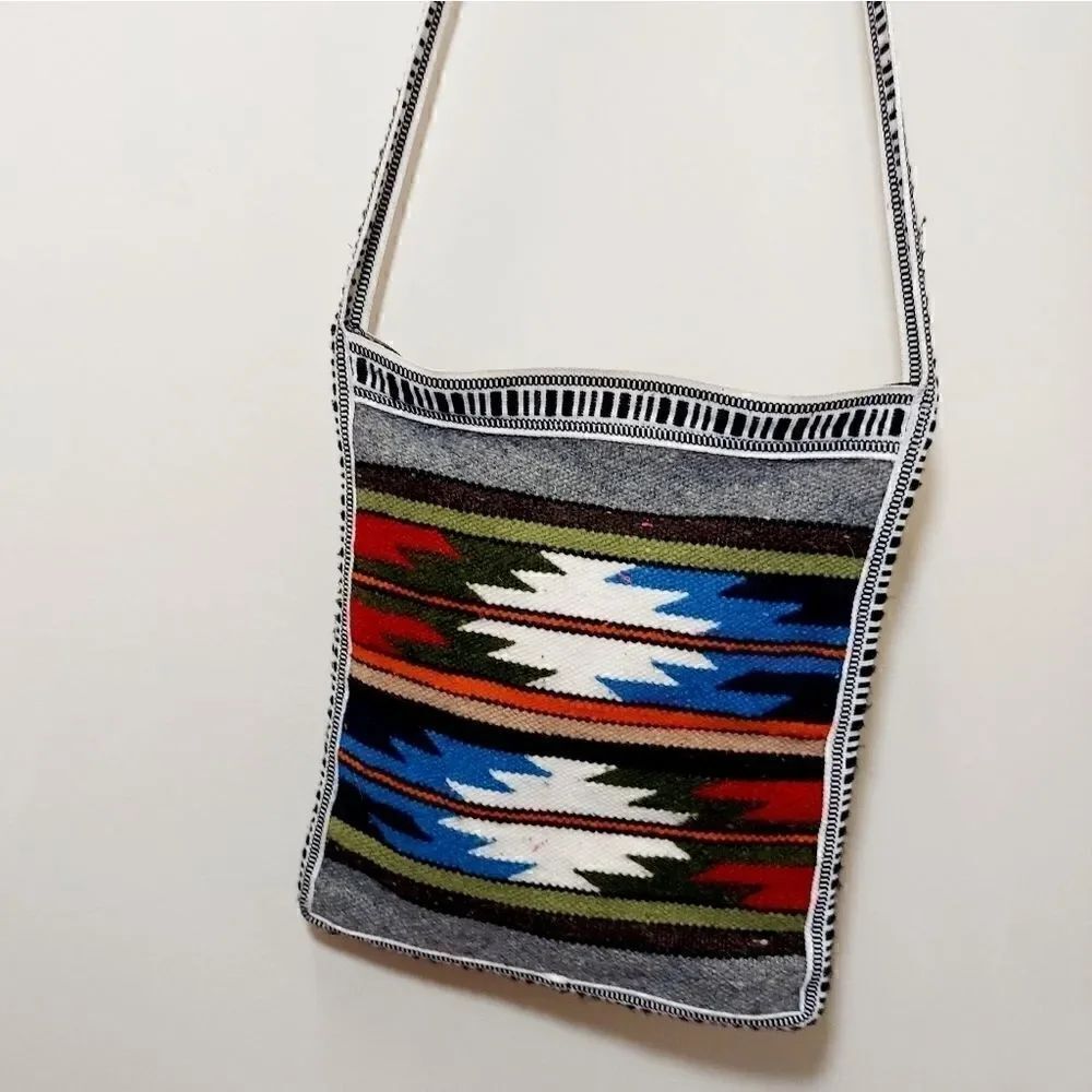 Aztec Crossbody Sack    - Picture 2 of 4
